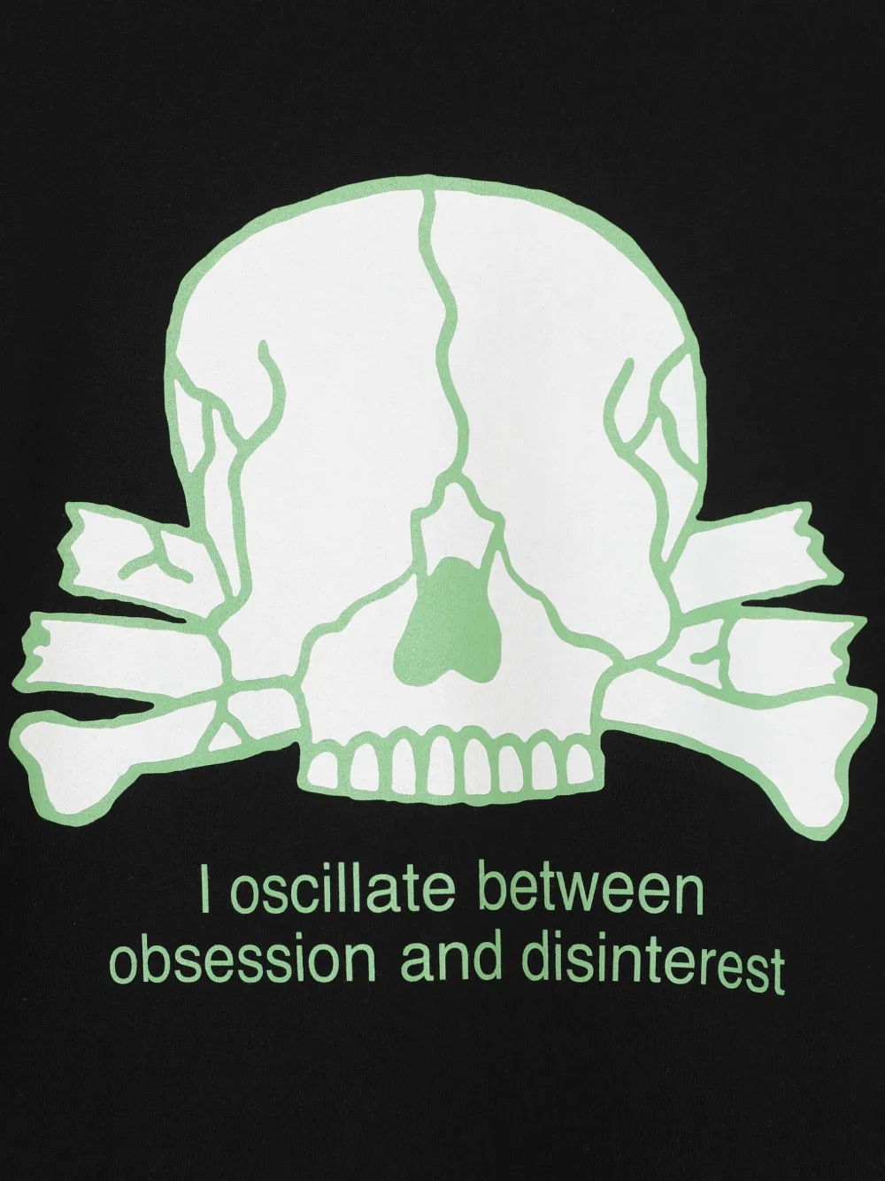 Undercover T-shirt met doodskopprint Zwart