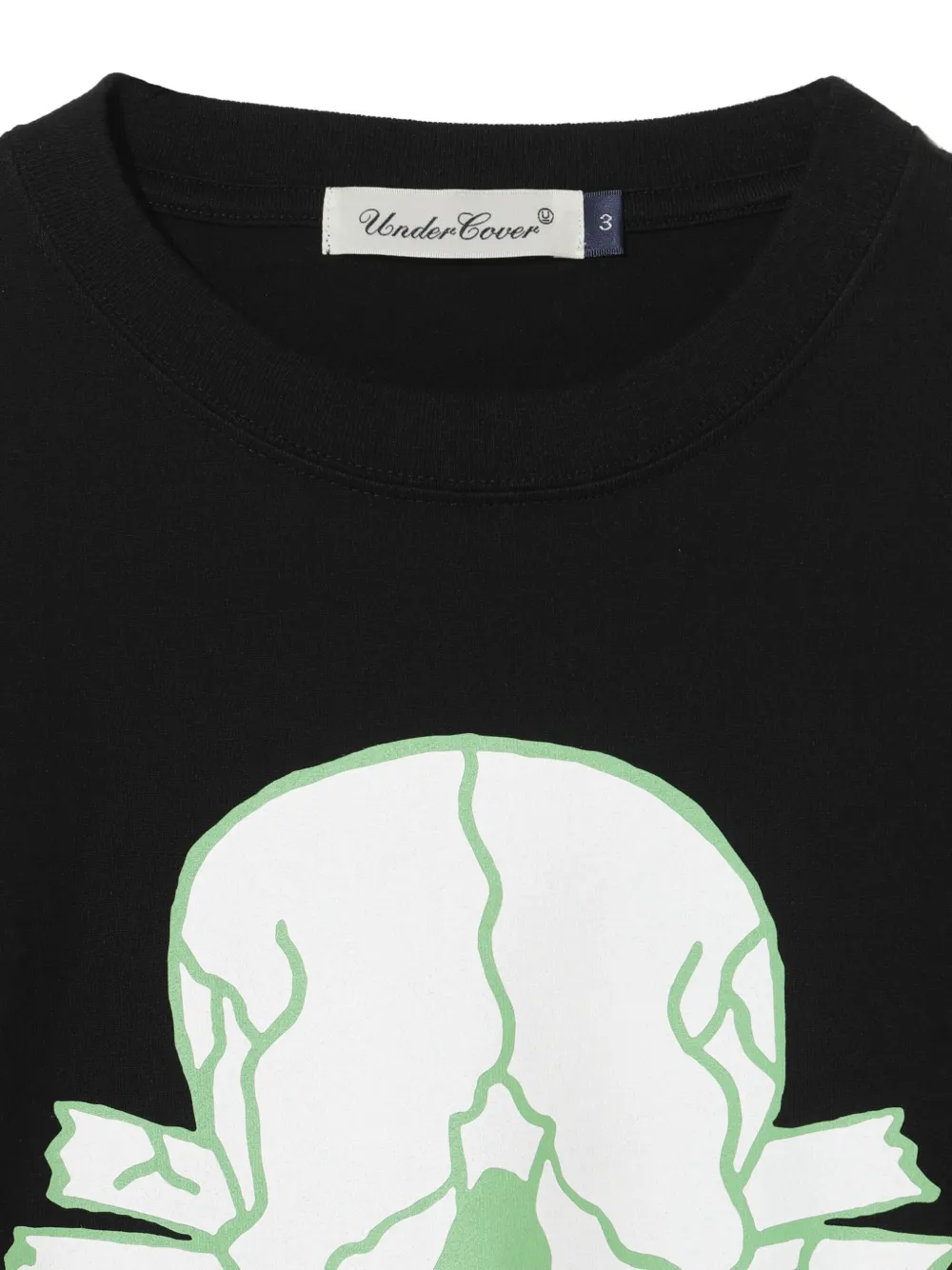 Undercover T-shirt met doodskopprint Zwart