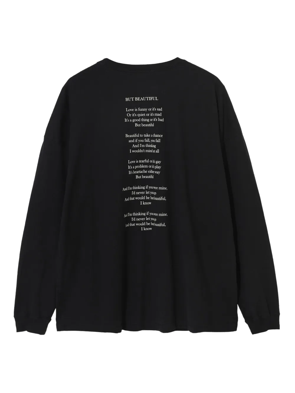 Undercover poem-print long-sleeve sweatshirt | Sweaters | Image 2