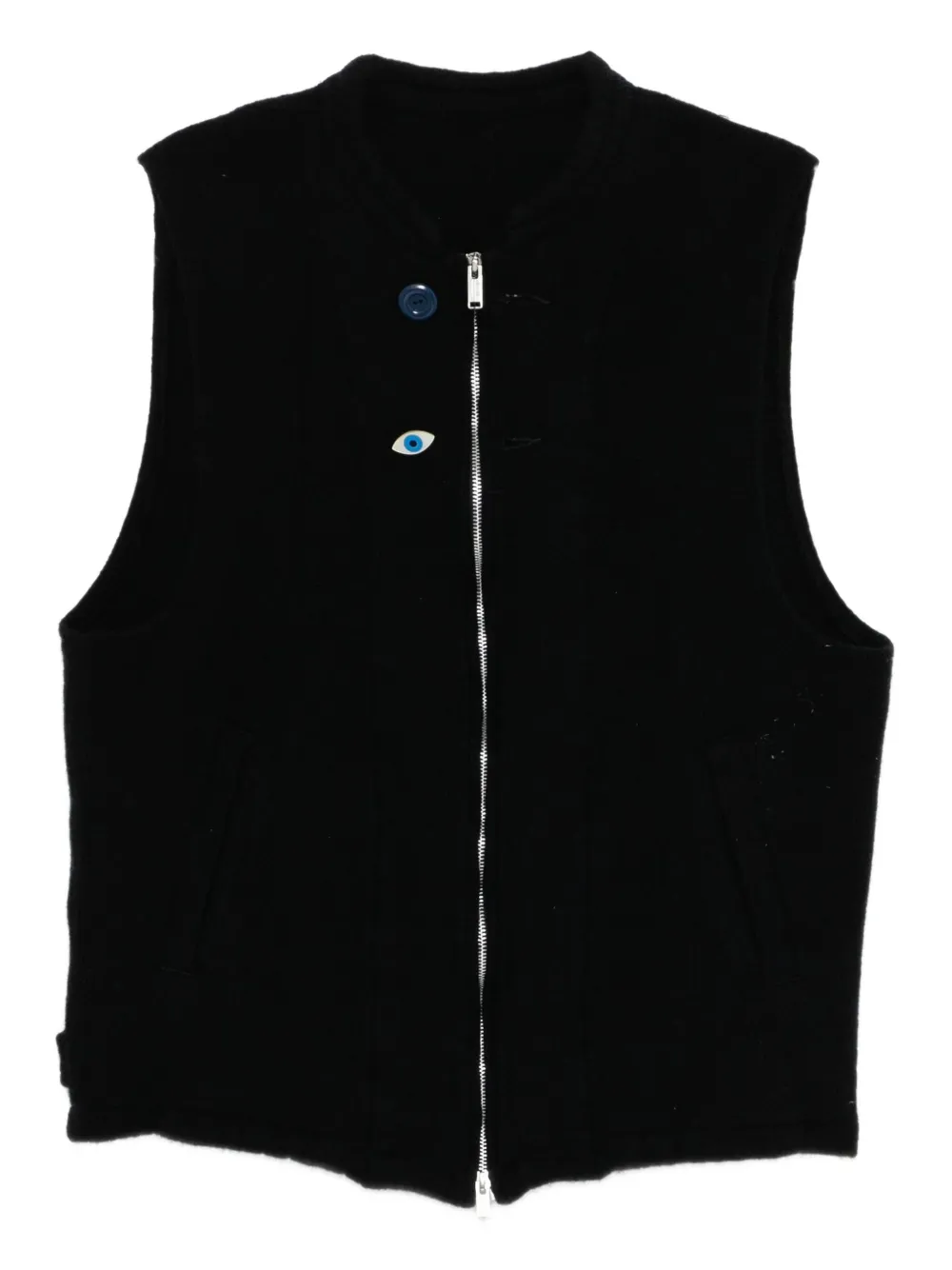 Undercover eye-embellished gilet | Blue | Image 1