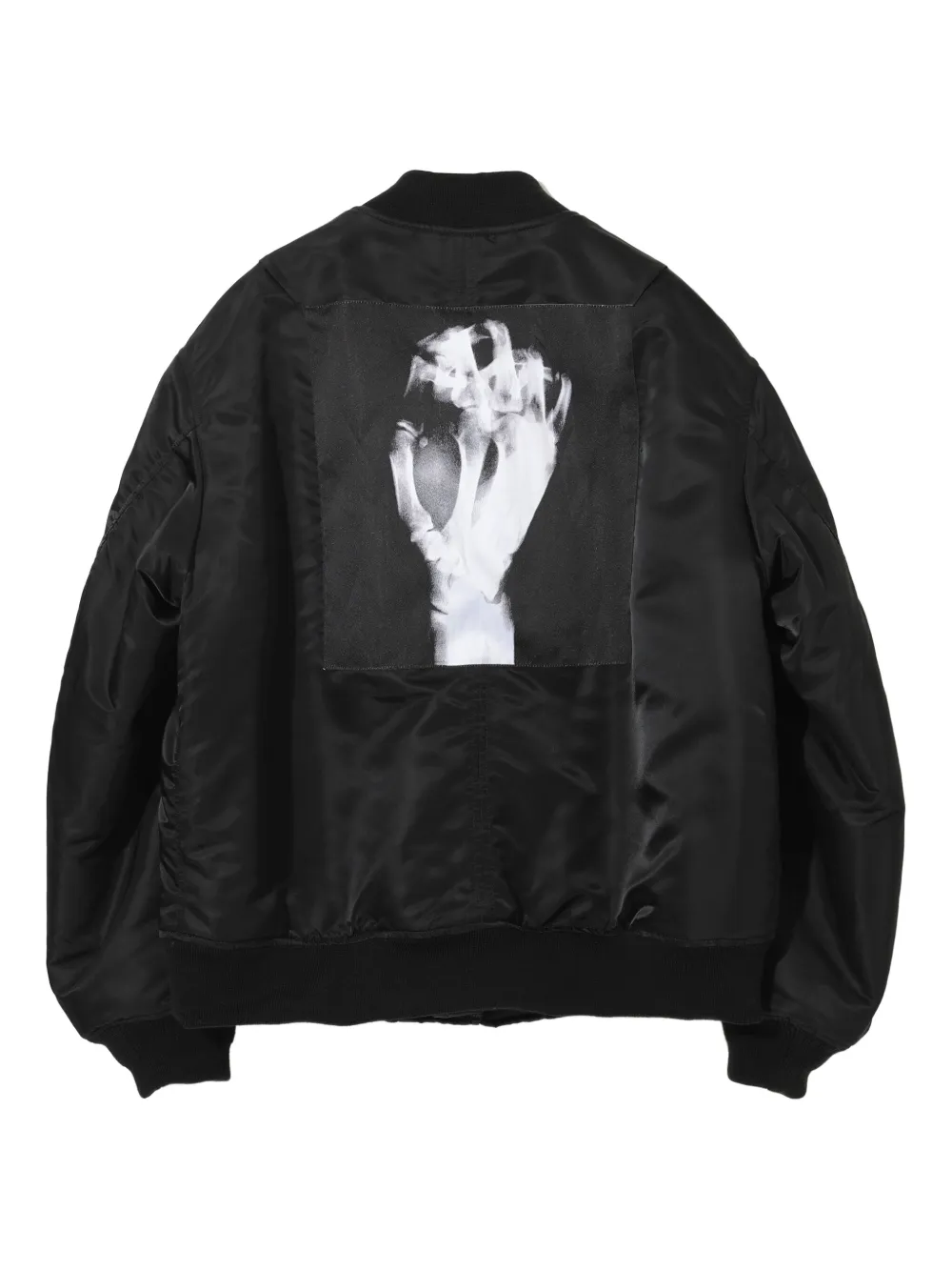 Undercover Bomberjack met grafische print Zwart