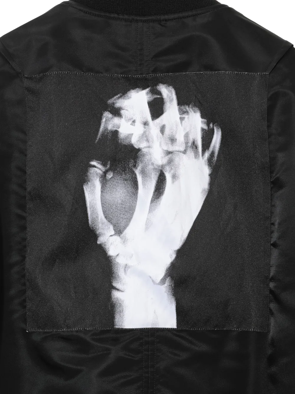 Undercover Bomberjack met grafische print Zwart