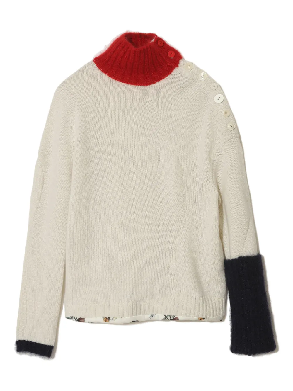 Undercover Colour-block Jumper In Neutral