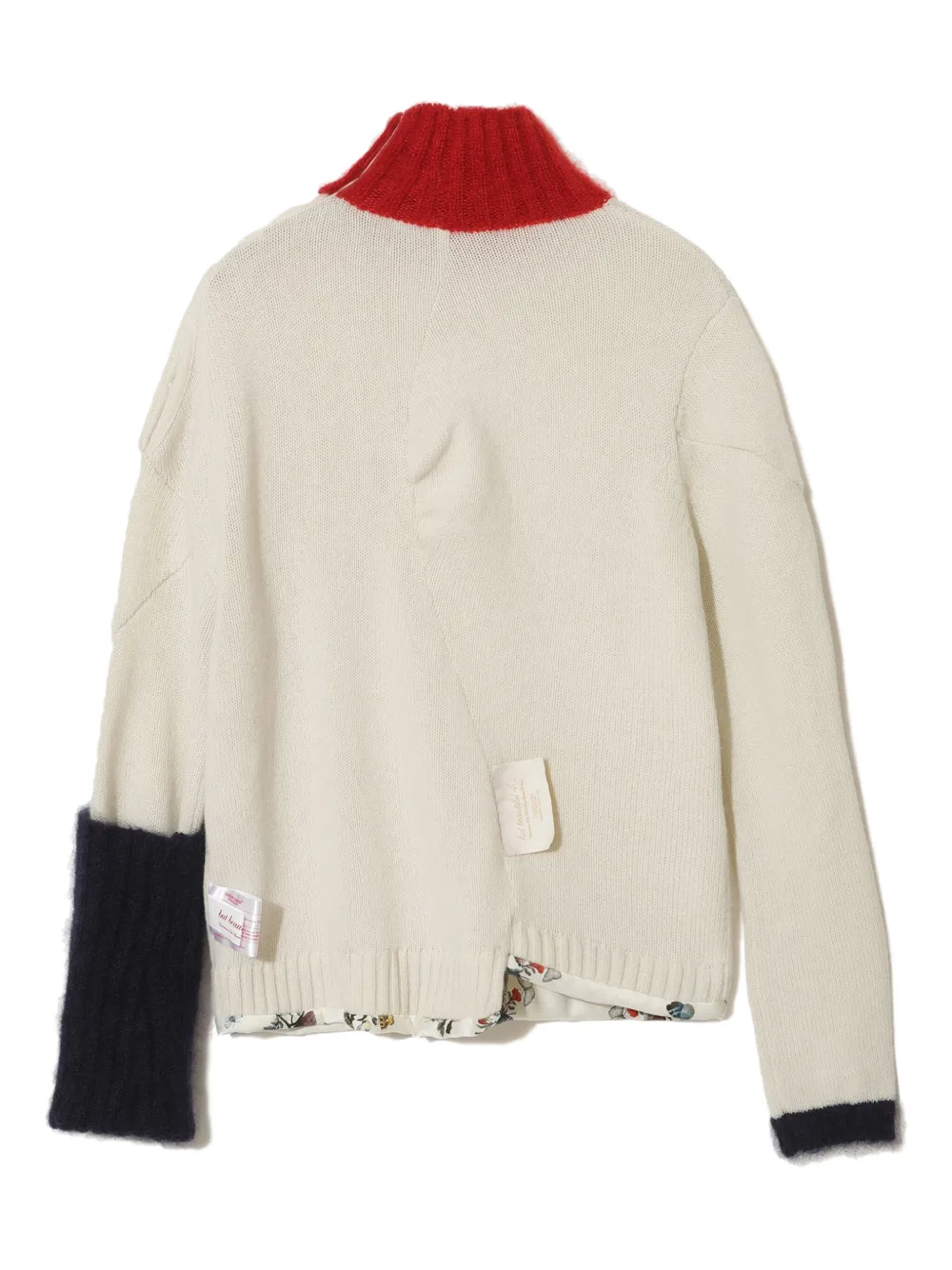 Undercover Colour-block Jumper In Neutral