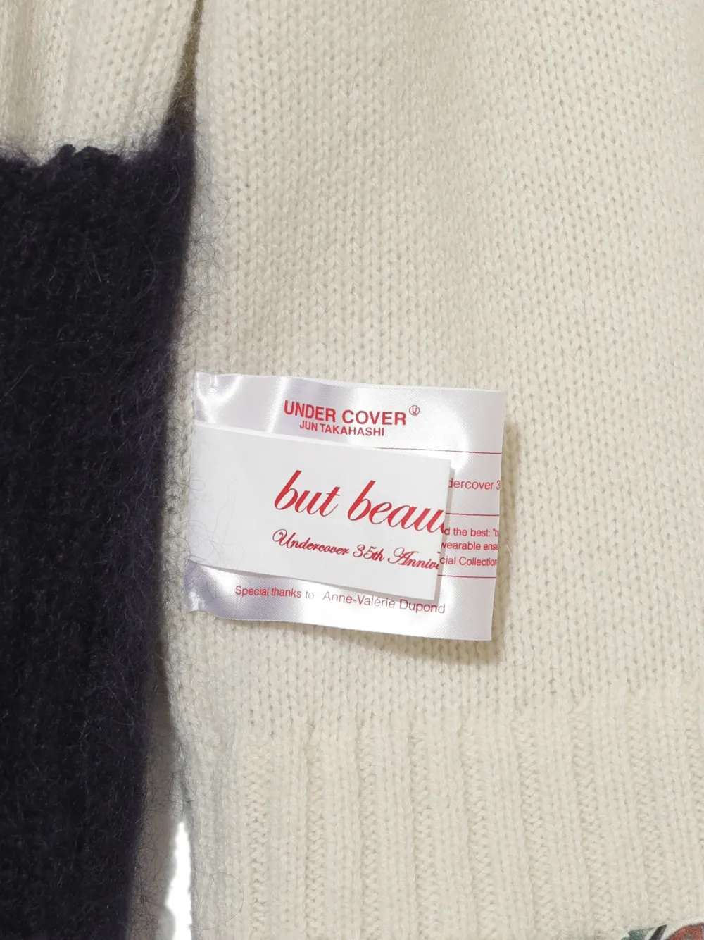 Undercover Colour-block Jumper In Neutral