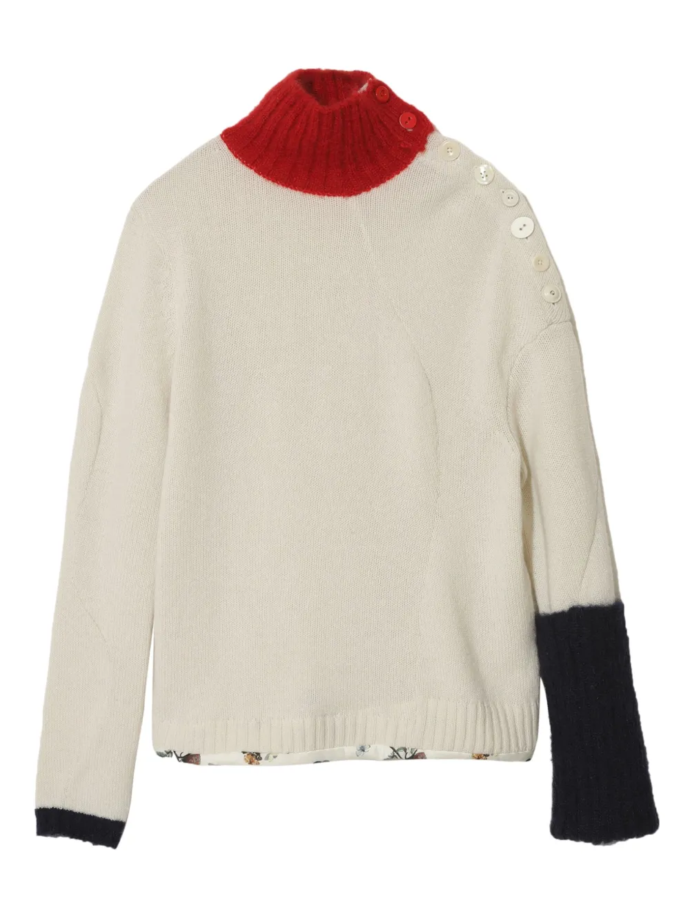 Undercover colour-block jumper | Neutrals | Image 1
