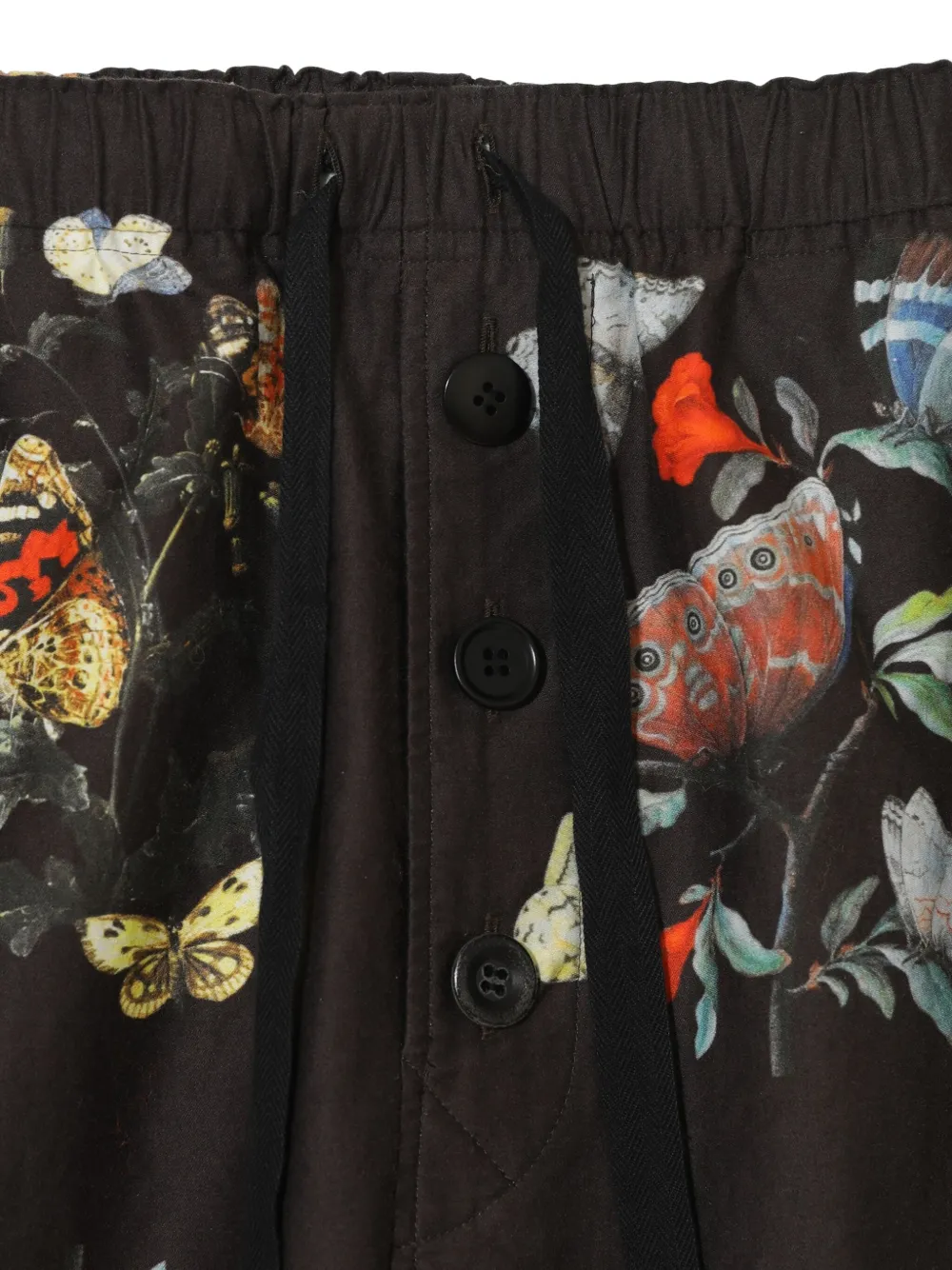 Undercover Pyjama met vlinderprint Zwart