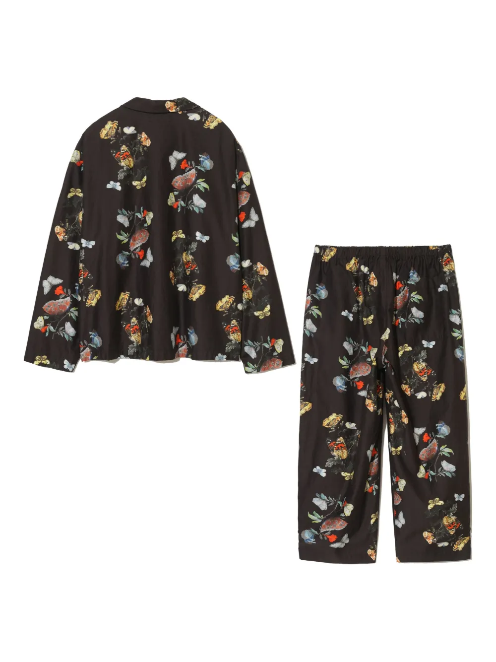Undercover Pyjama met vlinderprint Zwart