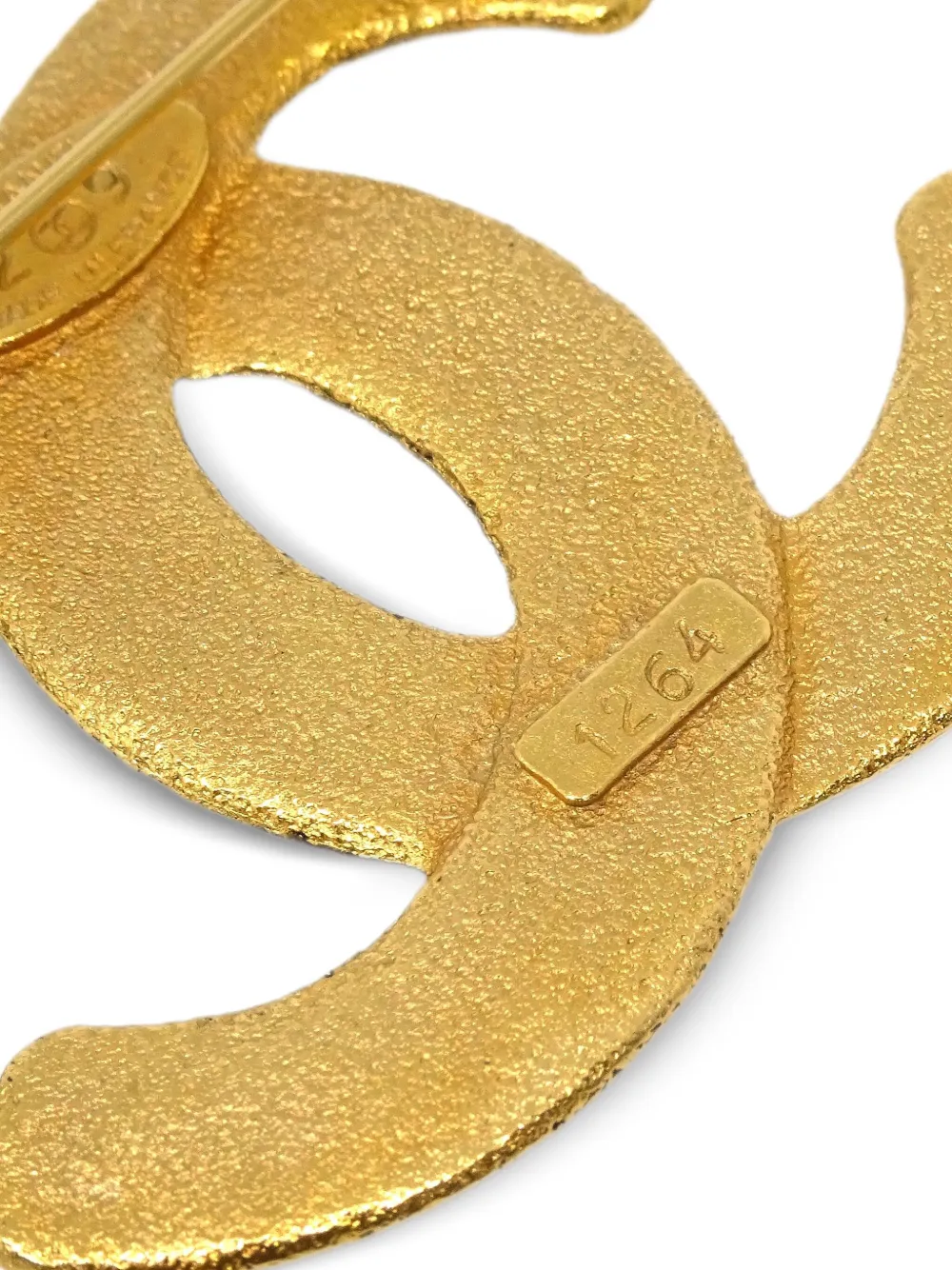 Pre-owned Chanel 1990-2000s Cc Brooch Pin
