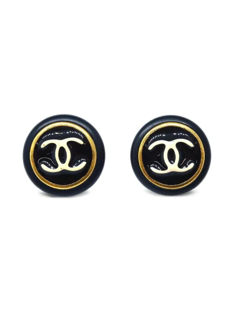 CHANEL Pre-Owned 1995 CC clip-on earrings