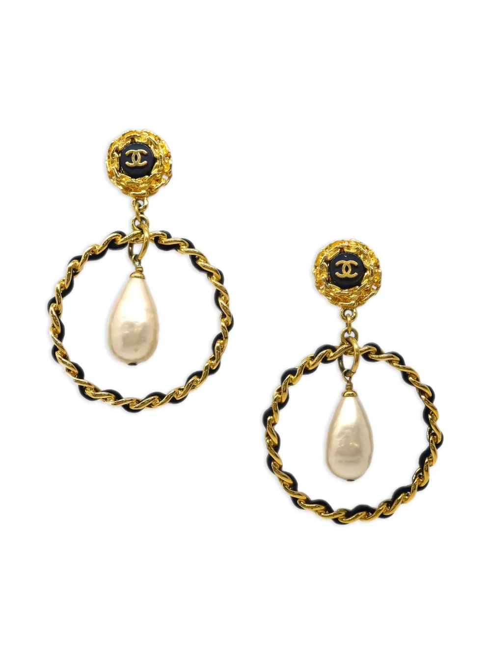CHANEL Pre-Owned 1995 Ohrringe mit Kunstperle | Gold | Image 1