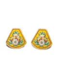 Hermès Pre-Owned 1990-2000s Cloisonne Ware earrings - Gold