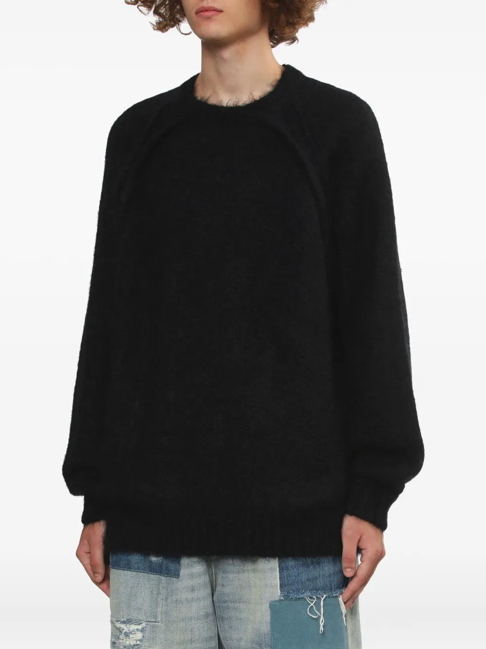 Undercover Trui met rits aan de zijkant Zwart