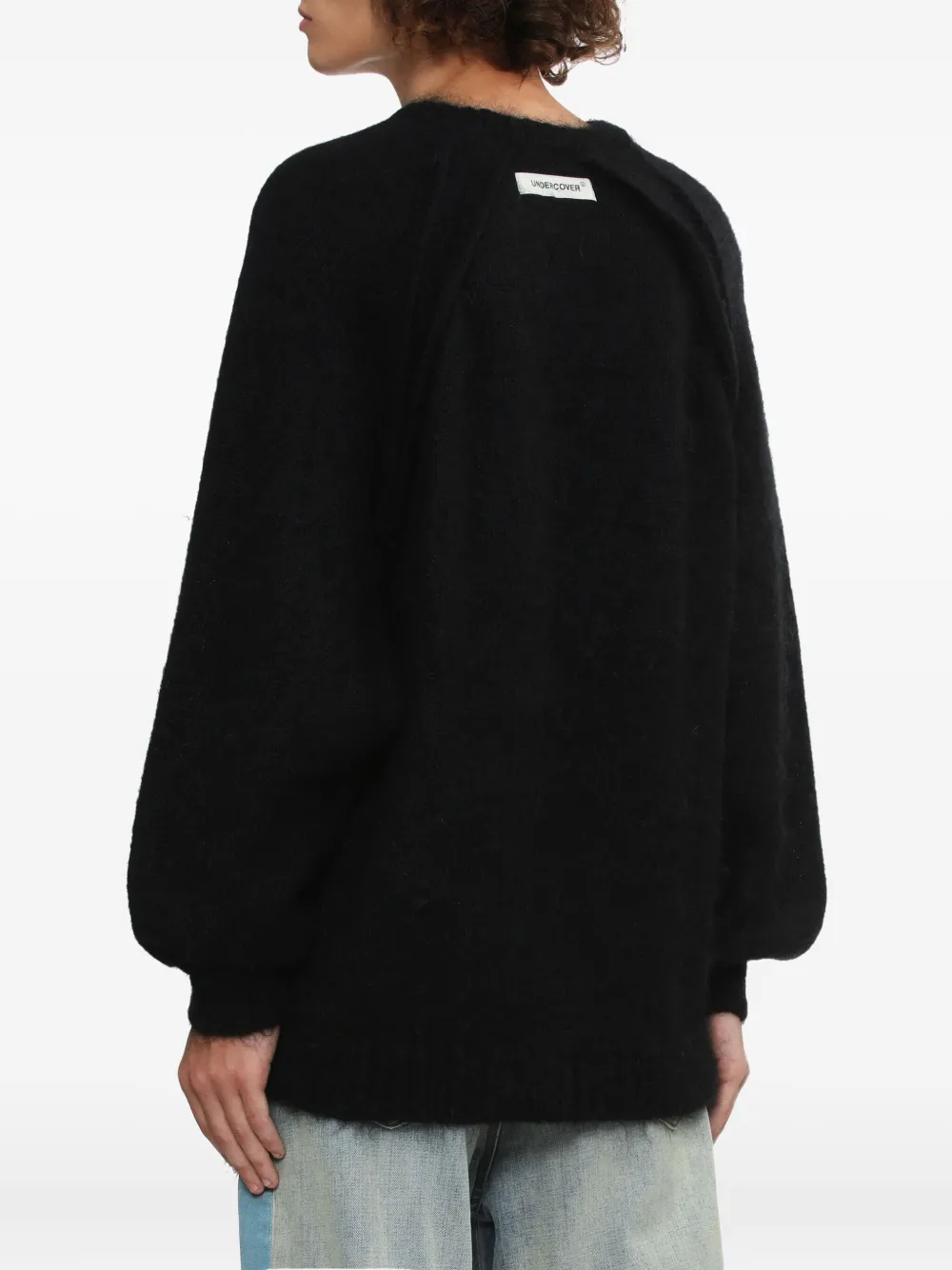 Undercover Trui met rits aan de zijkant Zwart