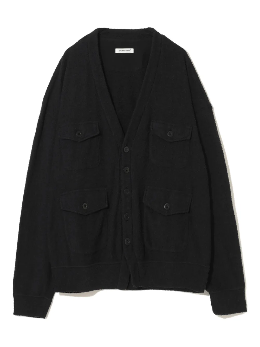 Undercover patch pockets cardigan | Black | Image 1