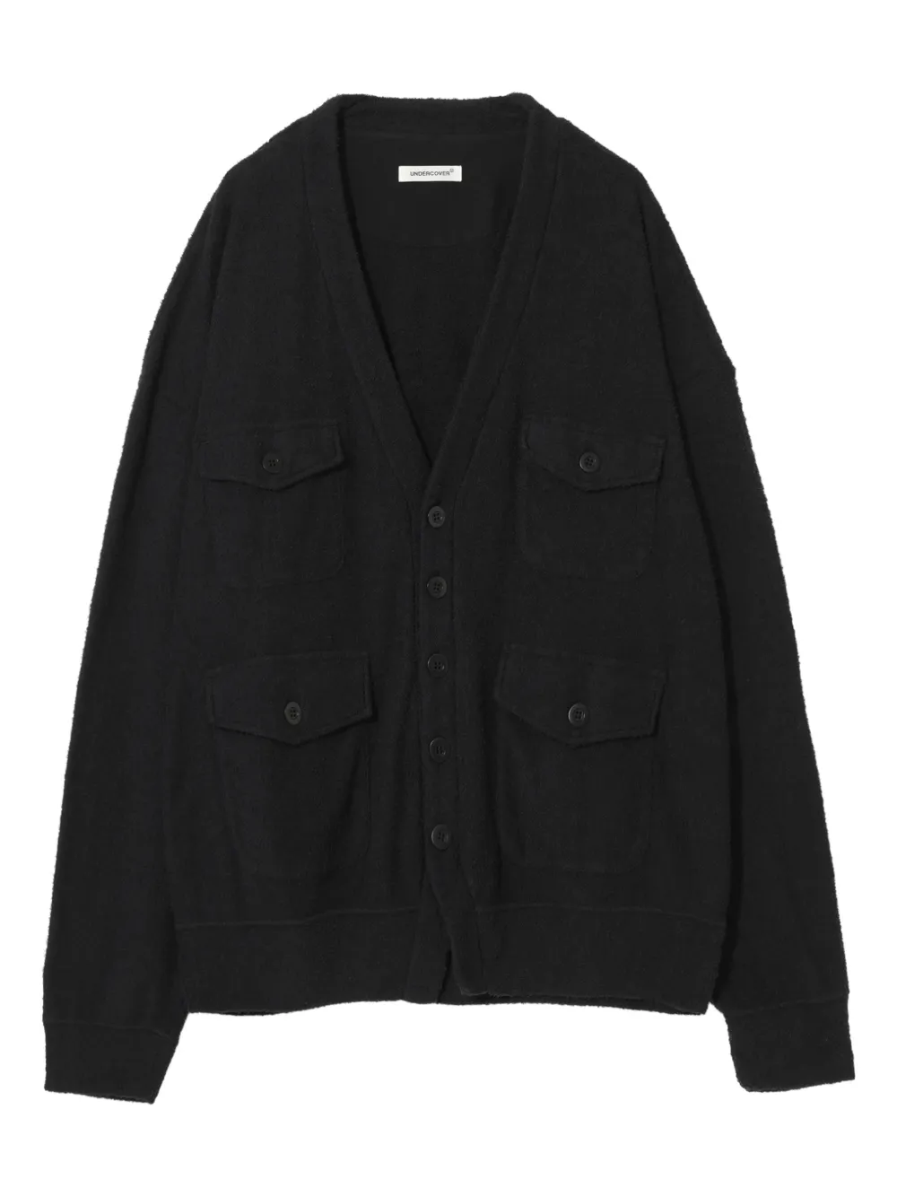 Undercover patch pockets cardigan | Black | Image 1