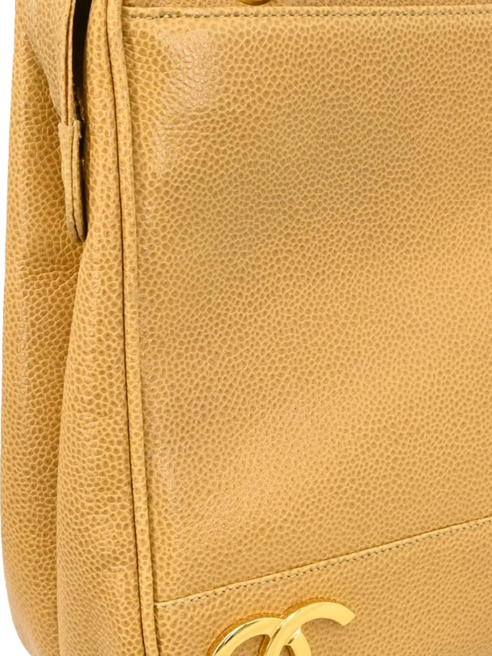Pre-owned Chanel 1995 Triple Cc Shoulder Bag In Neutral