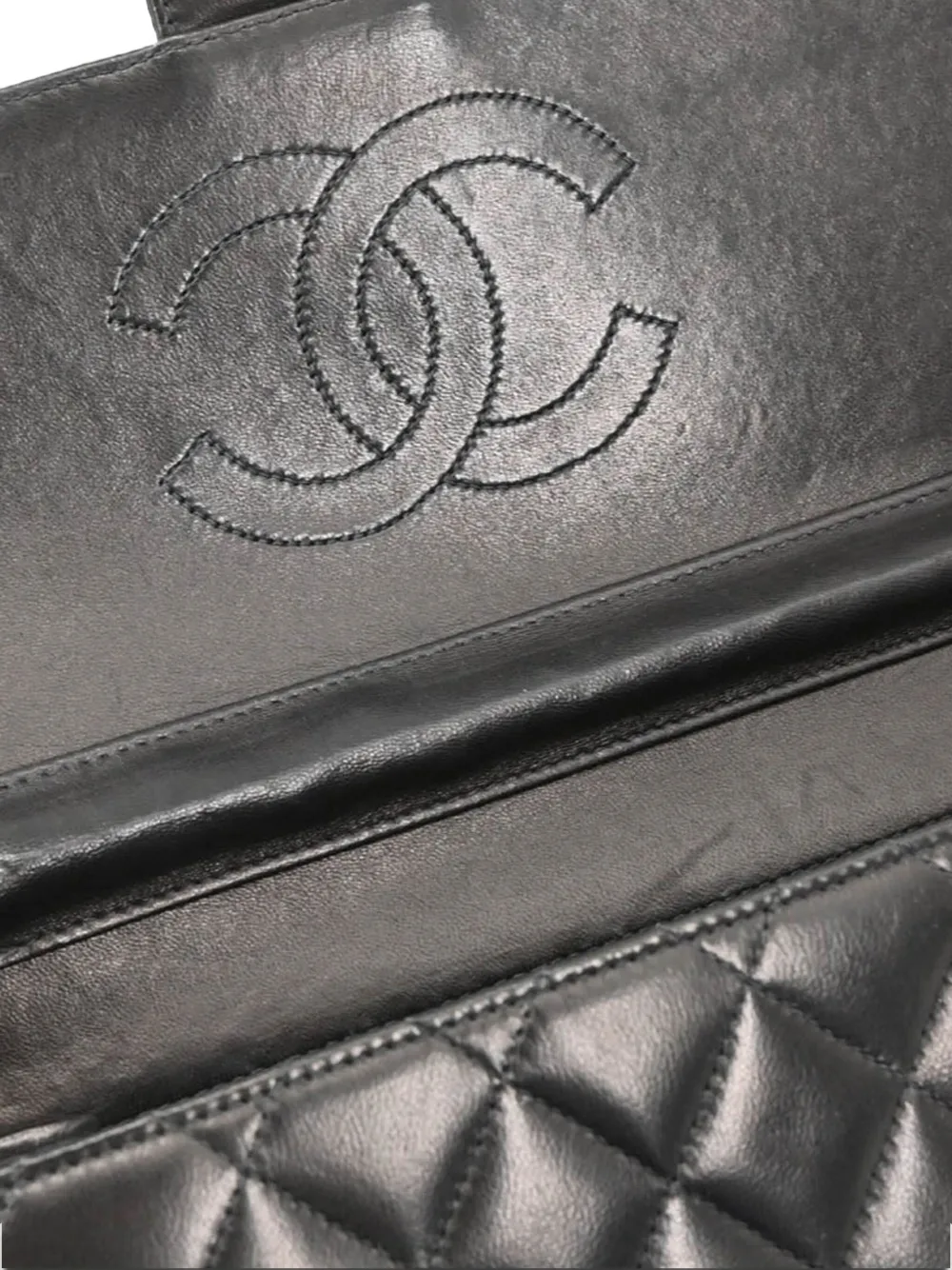  Chanel Pre-owned 2000 Medium Half Flap Shoulder Bag - Black 