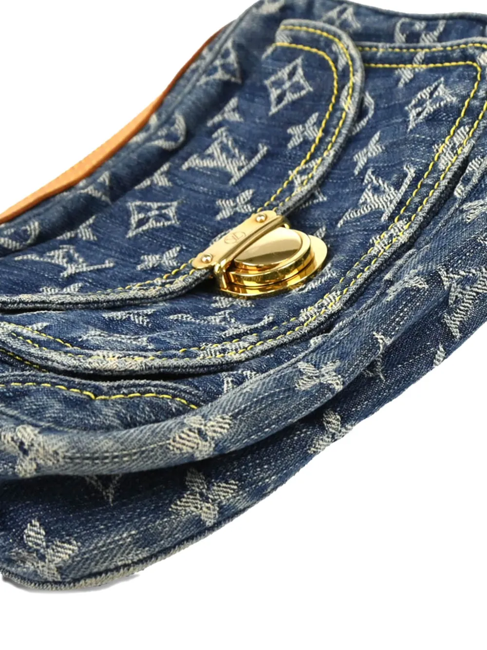 Pre-owned Louis Vuitton 2007 Monogram Denim Belt Bag