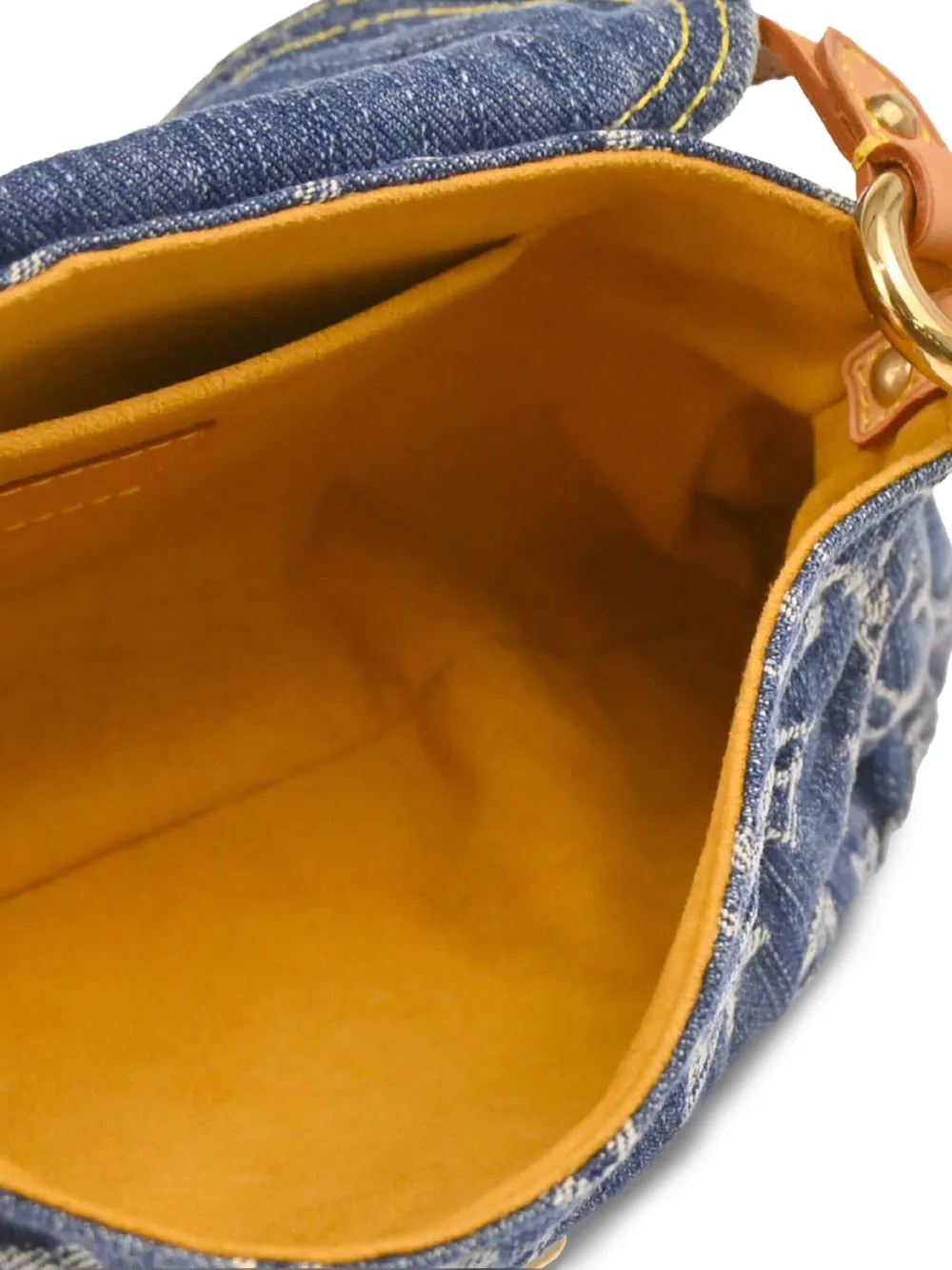 Pre-owned Louis Vuitton 2006 Mini Monogram Denim Shoulder Bag