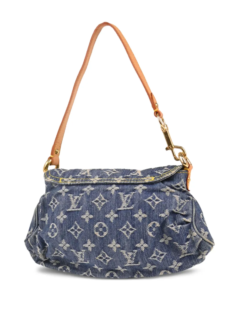 Pre-owned Louis Vuitton 2006 Mini Monogram Denim Shoulder Bag
