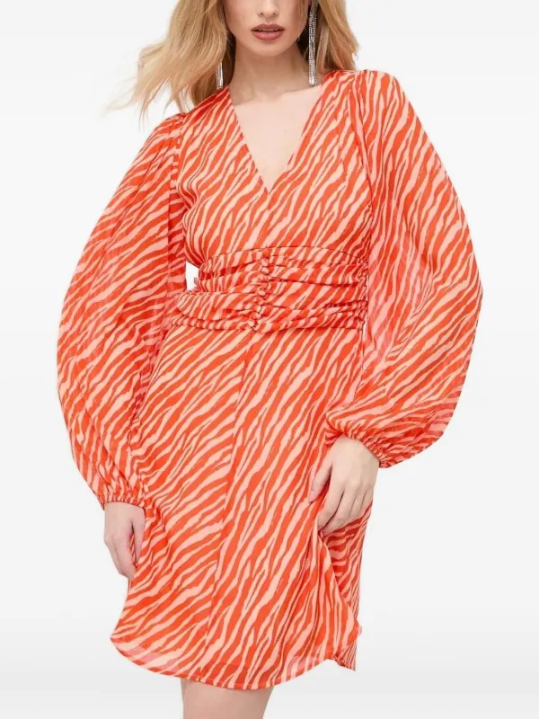 open lace back dress Safia Zebra Knitted Square Neck Maxi Dress  Kai Collective