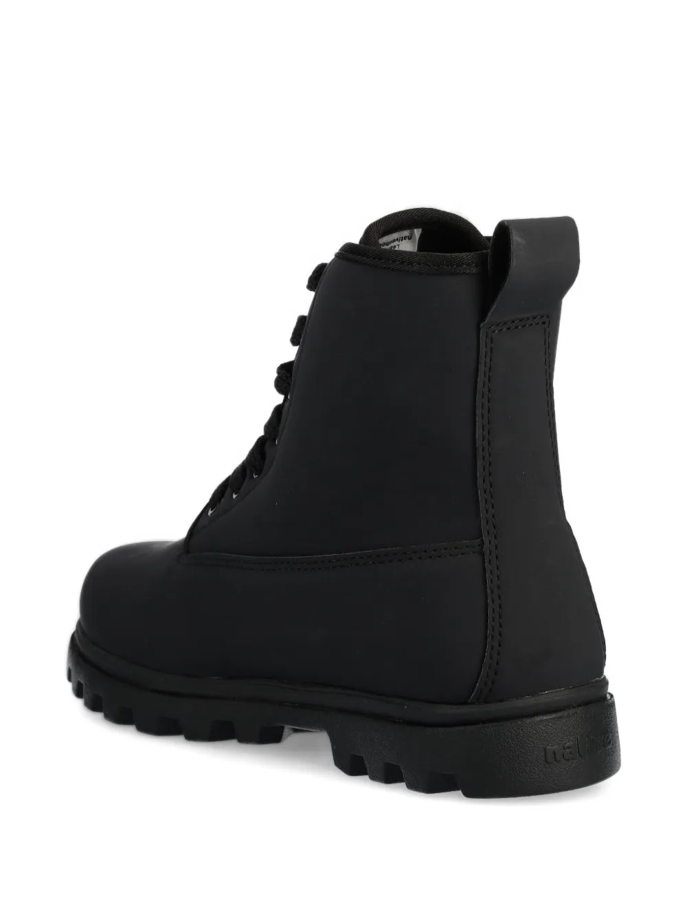 Native lace-up lug-sole boots Black