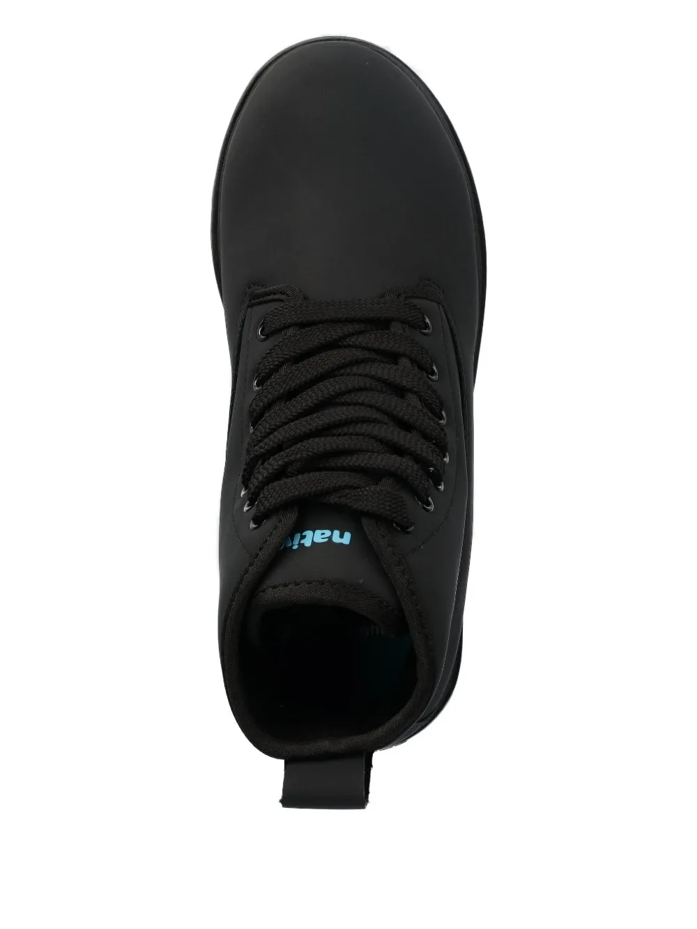 Native lace-up lug-sole boots Black