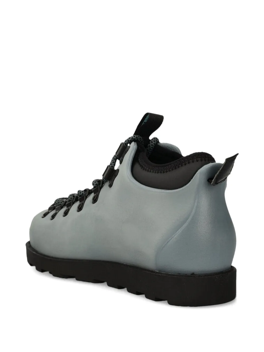 Native lace-up rubber boots Grey