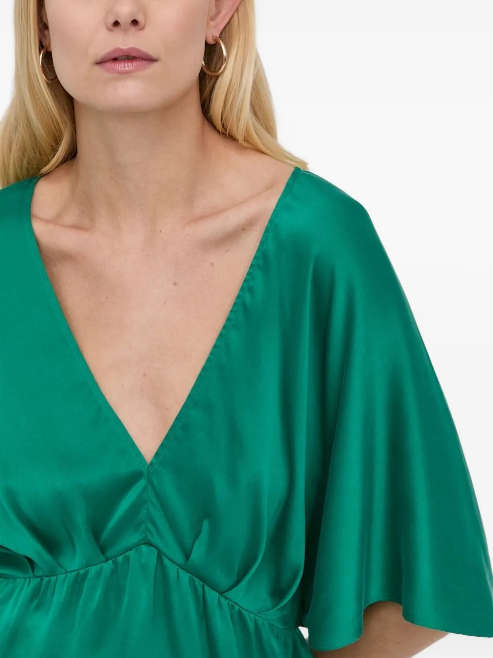 Notes du Nord Zijden blouse Groen