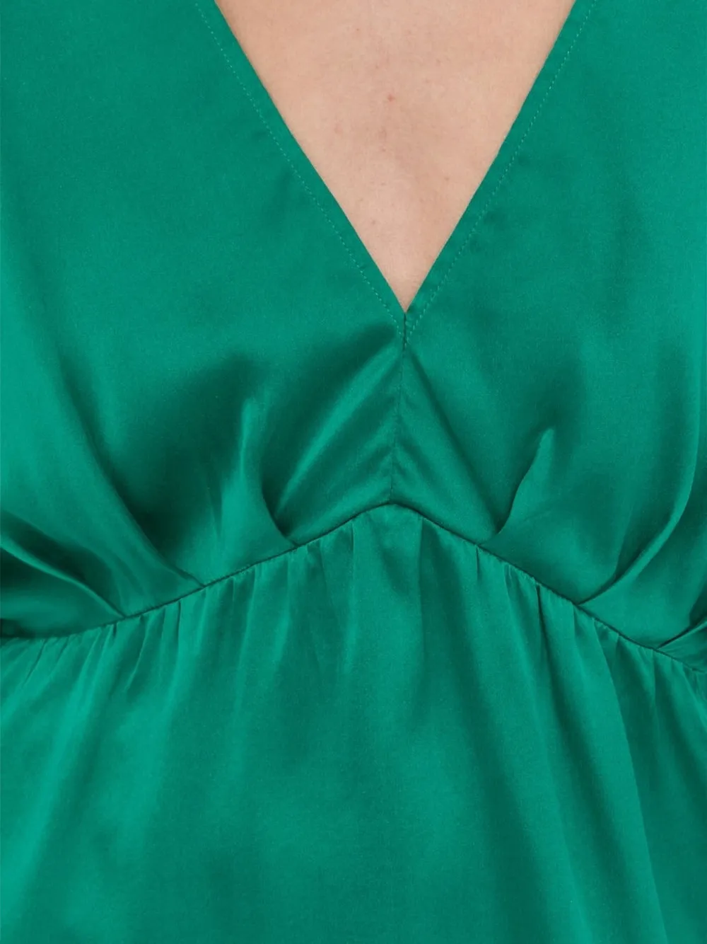 Notes du Nord Zijden blouse Groen