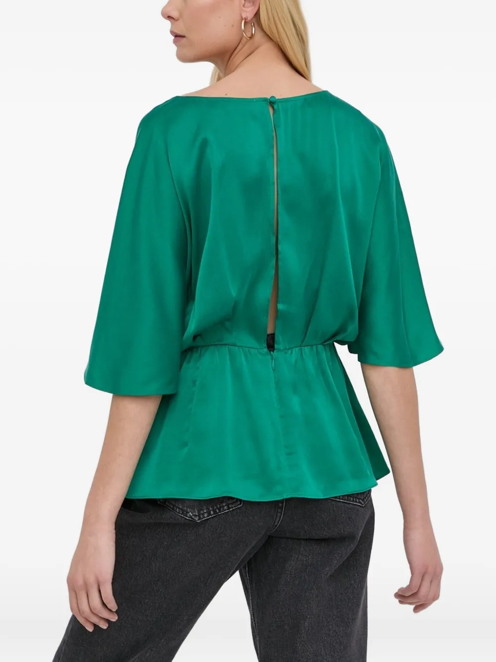 Notes du Nord Zijden blouse Groen