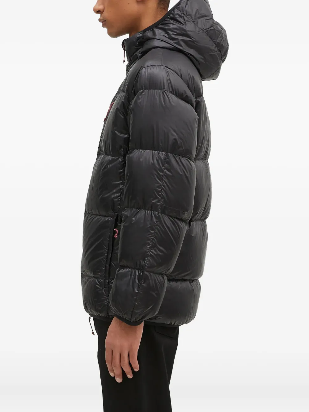 Nanga Mountain Lodge Hooded Down Jacket In Black