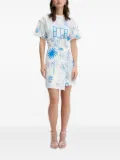 NEVER FULLY DRESSED printed mini dress - Blue