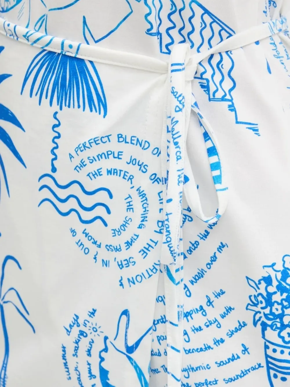 NEVER FULLY DRESSED printed mini dress Blauw