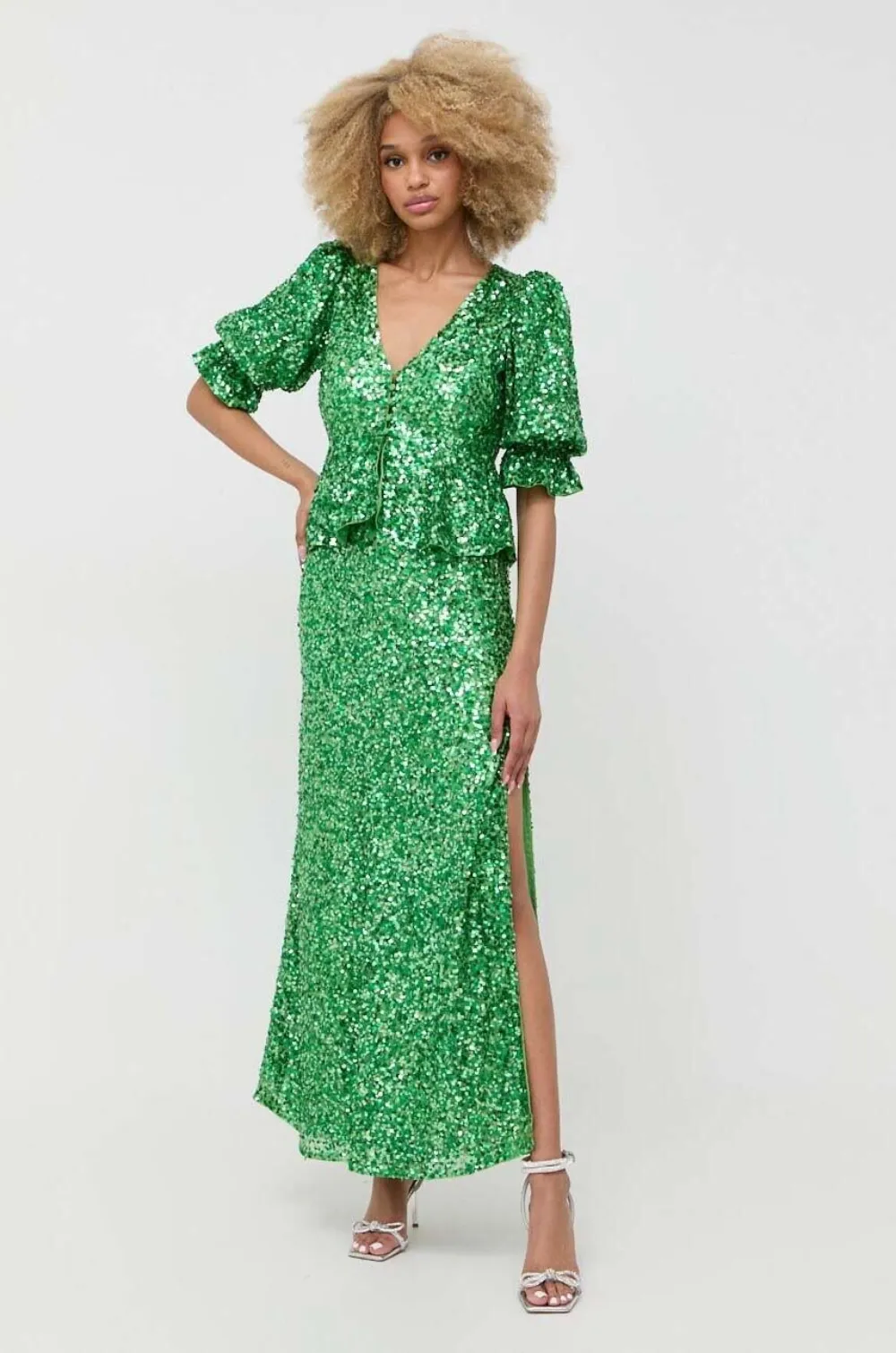 Notes du Nord Abito lungo Hillary - Verde