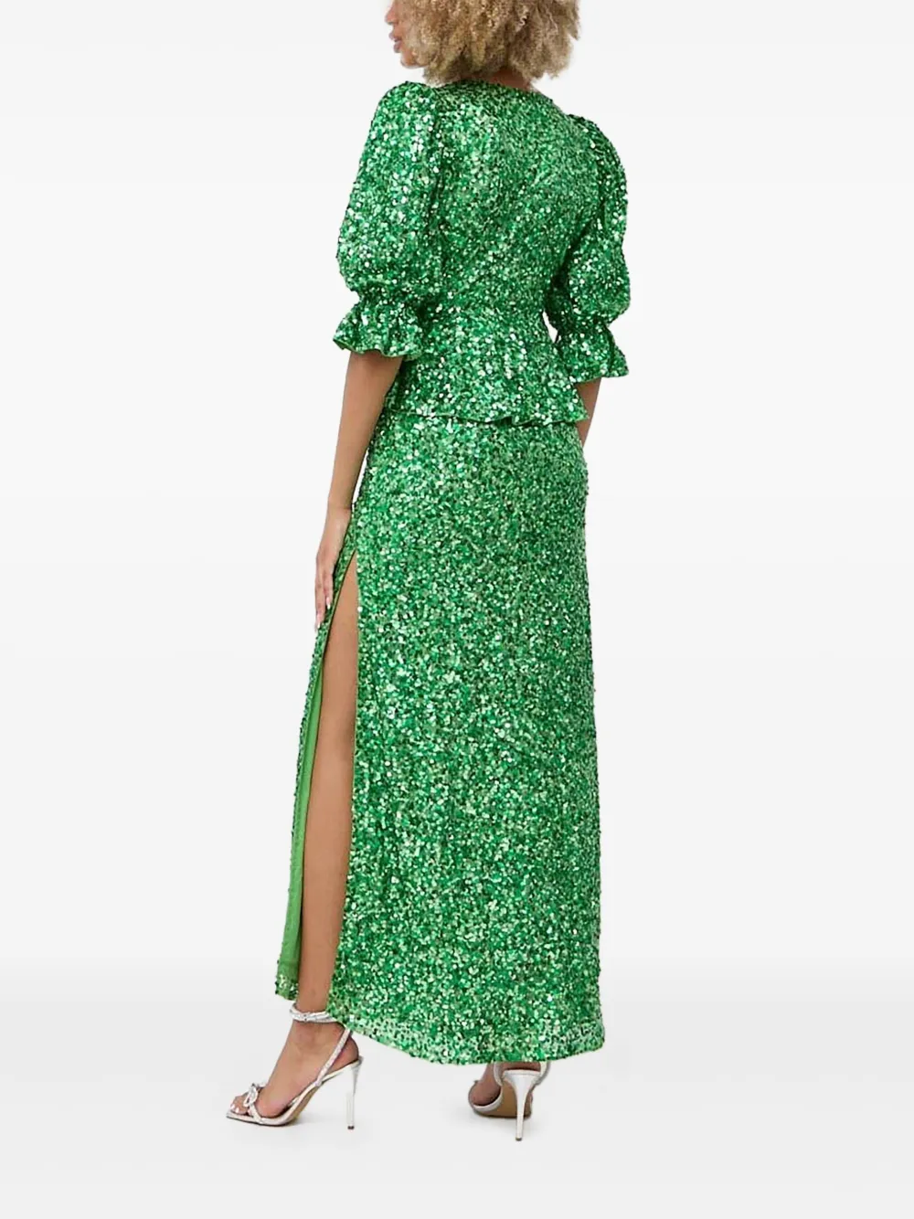 Notes du Nord Hillary maxi-jurk - Groen