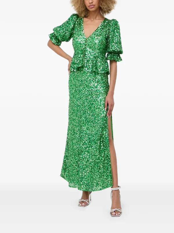 Notes du Nord Hillary Maxi Dress - Green