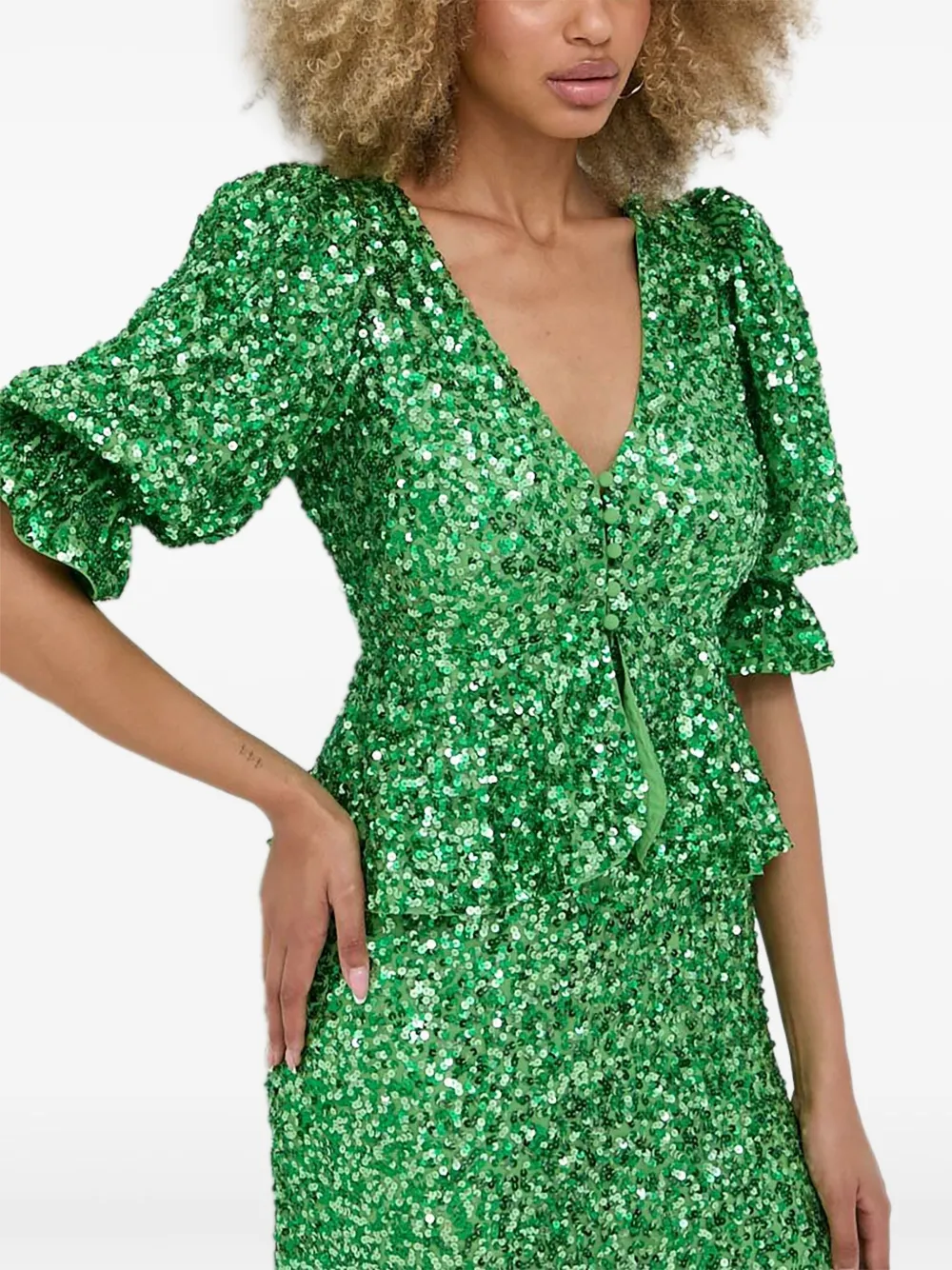 Notes du Nord Hillary maxi-jurk Groen