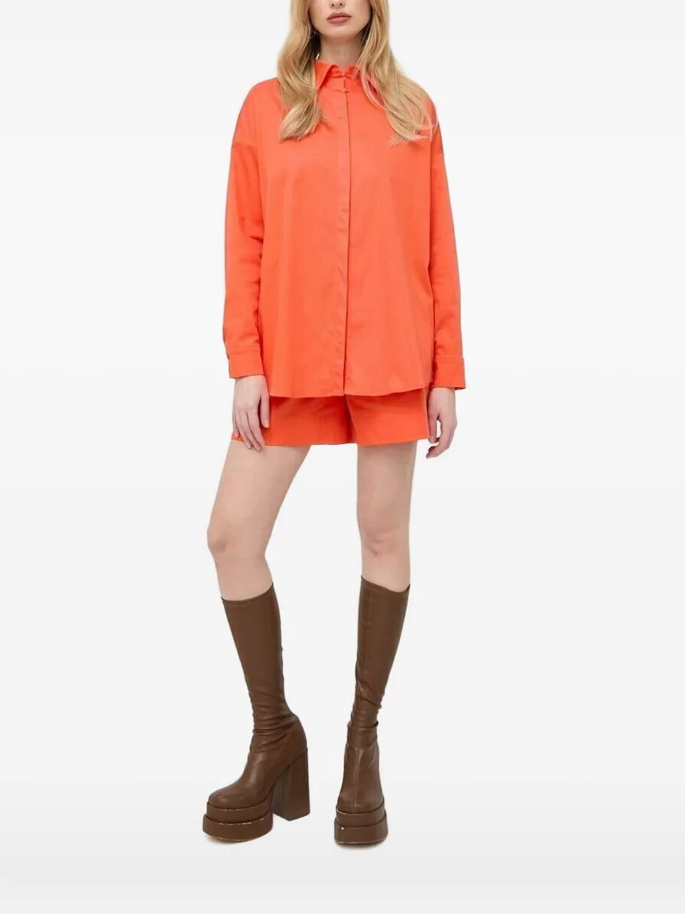 Notes Du Nord Long-sleeves Shirt In Orange