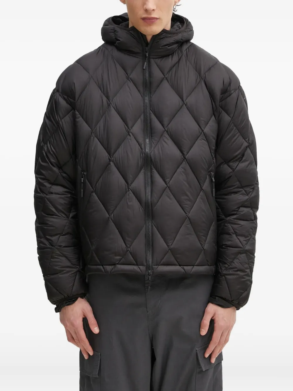 MKI Miyuki Zoku diamond-quilted bomber jacket | Black | Image 1