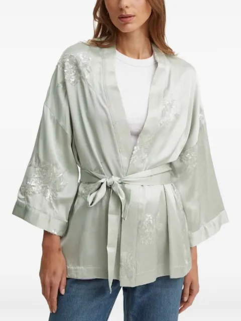 Sandro Ferrone sequin-embellished satin top