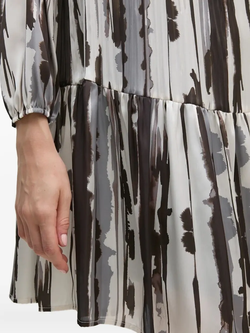 Sandro Ferrone Mini-jurk met abstracte print Wit