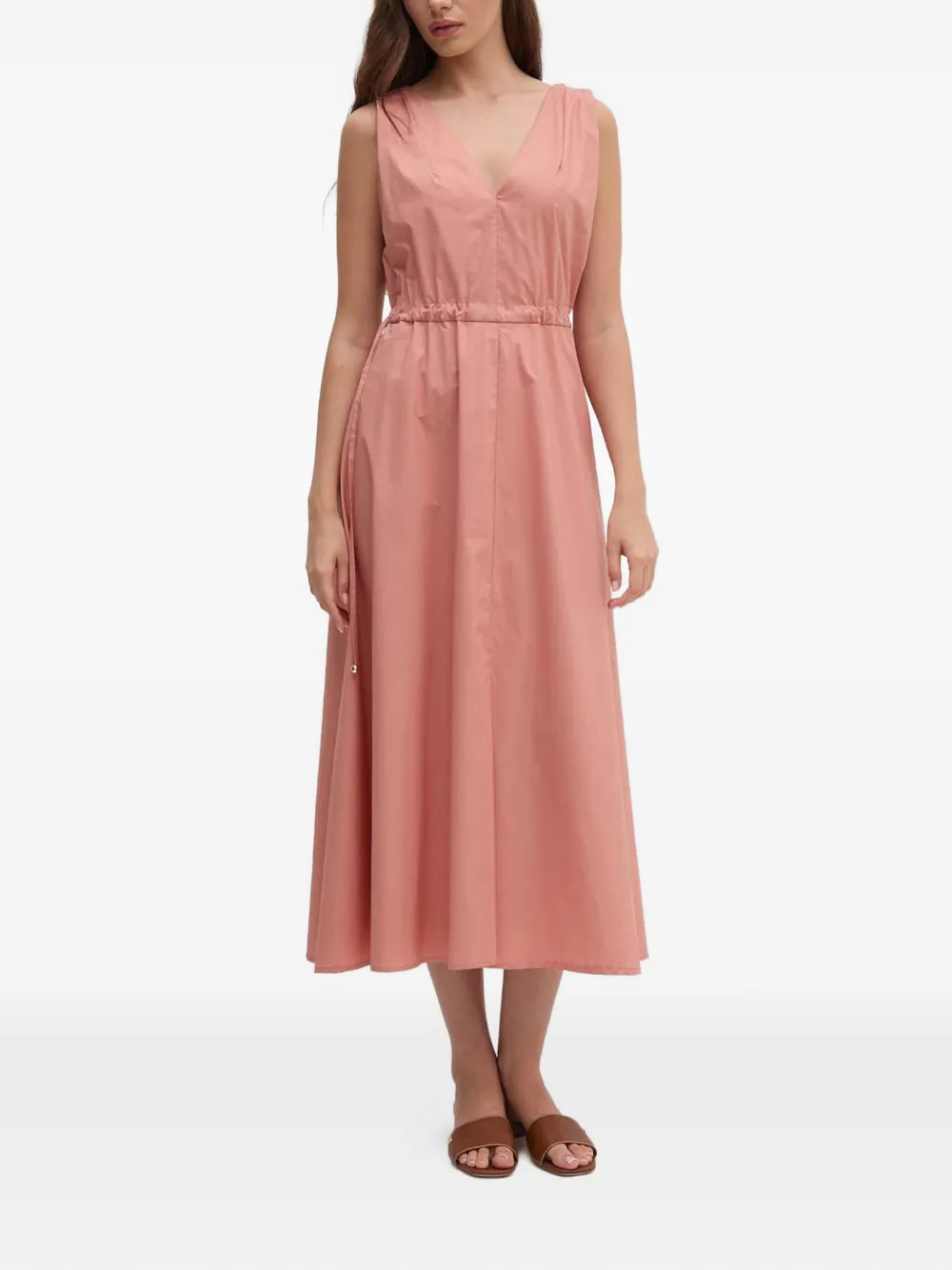 Sandro Ferrone V-neck midi dress - Rosa