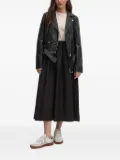 Sandro Ferrone elasticated-waistline gathered midi dress - Black