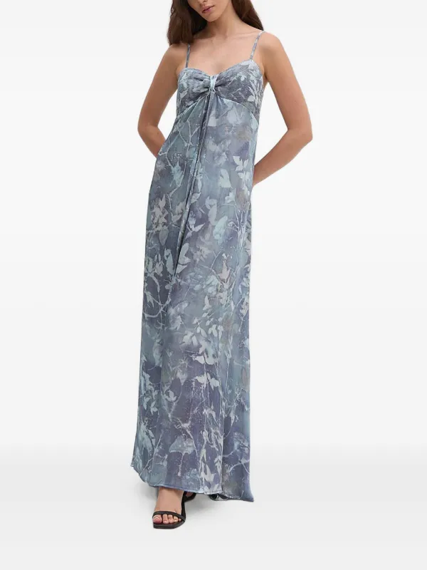 Sandro Ferrone floral-print Maxi Dress | Blue | FARFETCH
