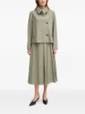 Sandro Ferrone asymmetrical-fastening button coat - Green