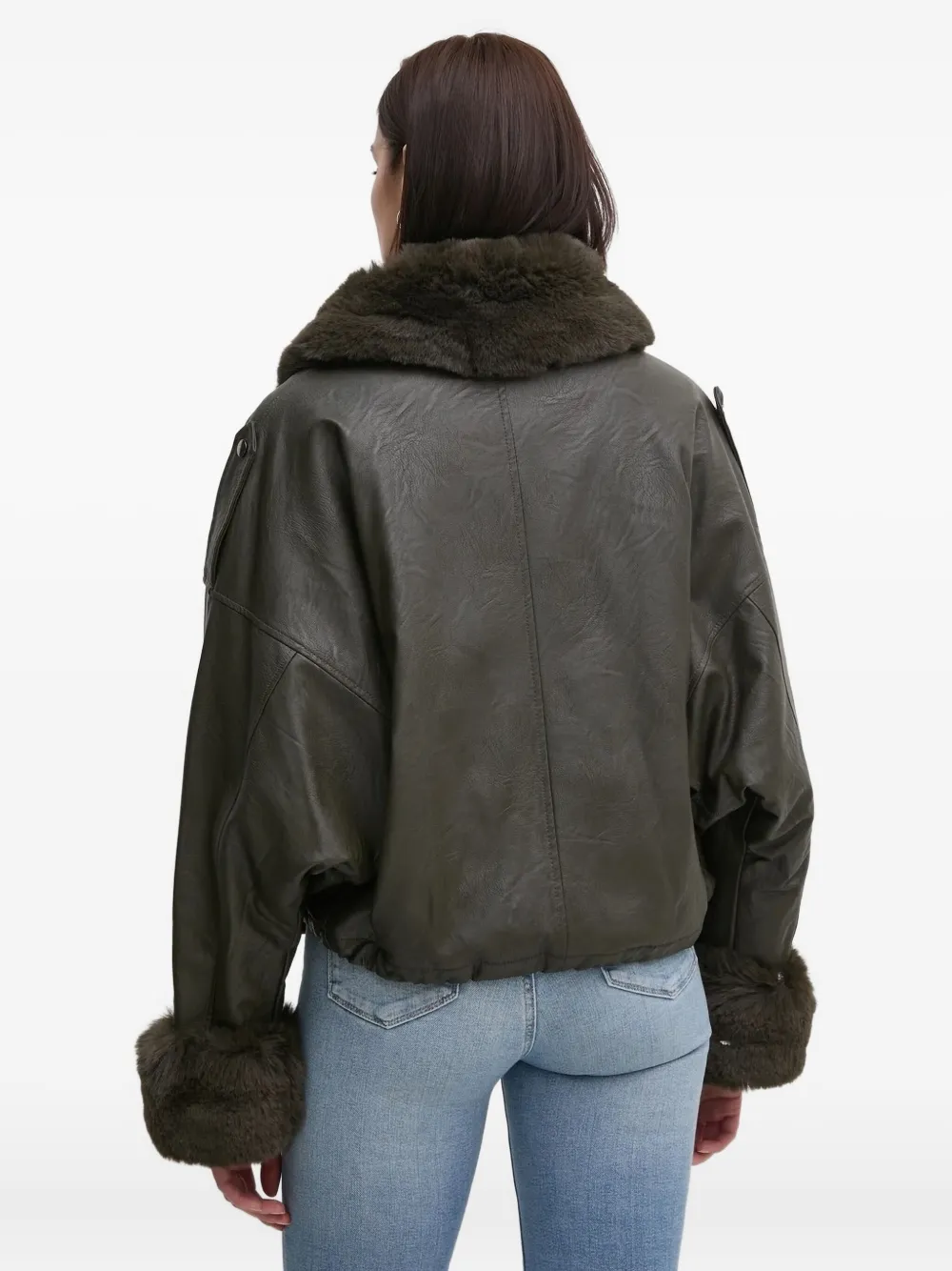 Sandro Ferrone trimmed jacket Groen