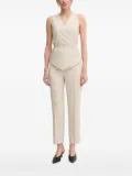 Sandro Ferrone wrap-effect sleeveless top - Neutrals