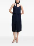 Sandro Ferrone ruffle-hem midi dress - Blue